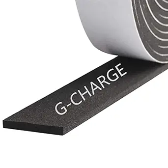 G-CHARGE Single Side High Density Self Adhesive Foam Seal Tape, Weather Stripping Doors and Window Insulation Soundproofing, (24mm x 3mm x 10 meter)