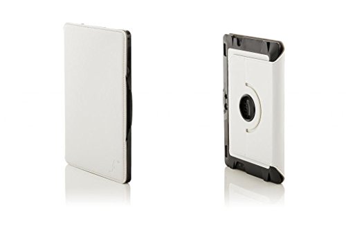Forefront Cases® Neue Leder Drehbar Hülle / Tasche / Case / Cover für Amazon Fire HDX 8.9 Tablet (November 2014) – Rundum-Geräteschutz und intelligente Auto-Sleep-Wake-Funktion mit 3-JAHRES-GARANTIE VON Forefront CASES – inkl. Eingabestift - 5