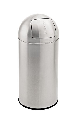 52 Liter Push Edelstahl Abfalleimer Mülleimer inkl. Inneneimer - 2