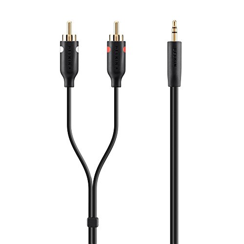 Preisvergleich Produktbild Belkin F3Y116BF1M 3,5mm Klinke Kabel (1,0m) schwarz mit goldkontakt