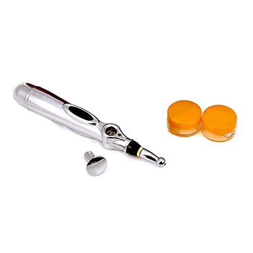 Preisvergleich Produktbild DEjasnyfall Jasnyfall Massagegerät Stifttyp Punkt Vibration Anti-Aging-Falten-Entfernungsbeutel Augenringe Hautlifting-Maschine Gesundheitswesen (Silber)