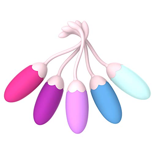 Acvioo Boule de Geisha Kegel Balls en Silicone Médicale pour Exercices de Plancher Pelvien Ensemble Pour Renforcer et Tonifier Les Muscles Pelviens