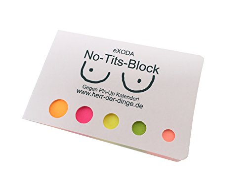 exoda No Calendrier de Bloc de tits - Contre partie Pin Up de notes autocollante