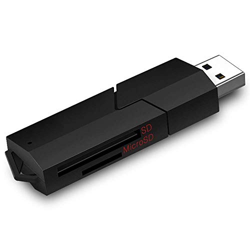 XU-XIAZHI,5GBPS USB3.0 USB 3.0 Micro SDXC SD TF Memory Card Reader Mini Adapter For SD Card MicroSD TF Card Micro SDHC(color:BLACK)