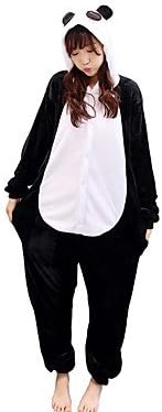 Pajamas Panda Leotard Leotard/Onesie Festival/Holiday Animal Sleepwear Halloween Animal Flannelette For Couples Unisex , s