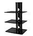 Price comparison product image Intecbrackets - Premium quality 3 glass shelf stand and display system for DVD, Sky, PSP, Tivo and all other boxes and units 10 year guarantee