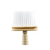 KISSION Salon Neck Duster Brush Wood White Hair Hairdressing Hair Cutting Barber