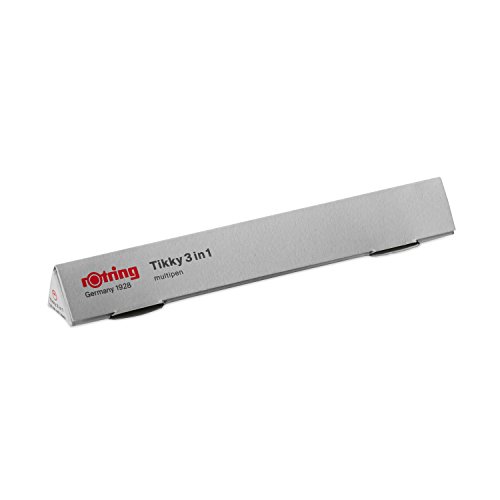 rOtring Tikky 3 in 1 Druckbleistift / Kugelschreiber / Marker (0,5 mm, schwarzer Korpus, Schreibfarbe schwarz und rot) - 8