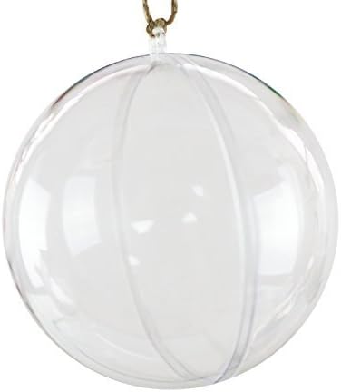 Super Z OutletClear Plastic Acrylic Bath Bomb Mold Shells Molding Balls Kit (100mm, 12 Pack)