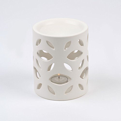 Pajoma 10755 2-er Set Duftlampe Leaves, Keramik, Höhe 14,5 cm - 3
