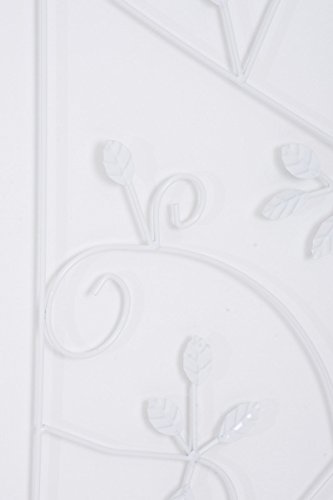 CLP massives Pflanzen Rankgitter BIRD aus Metall, Größe ca. 120 x 40 cm, FARBWAHL weiß - 5