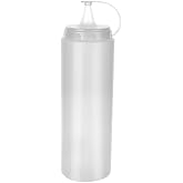 Sos Şişesi Sosluk Ket&ccedil;ap Mayonez Sızdırmaz Yağlık Sirkelik İnce U&ccedil;lu Plastik Şişe BPA FREE (Şeffaf, 700 ml)(1)