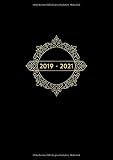 2019 - 2021: Wochenplaner ab KW31 | August 2019 bis Juli 2021 Kalender | 1 Woche auf 1 Seite | 24 Monate Planer | DIN A5 Format Terminkalender | Edel Schwarz by