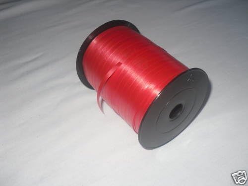 Confetti Heaven 500 Yard Reel of Red Florist Curling Ribbon. Gift Wrapping/Balloons/Party Favors