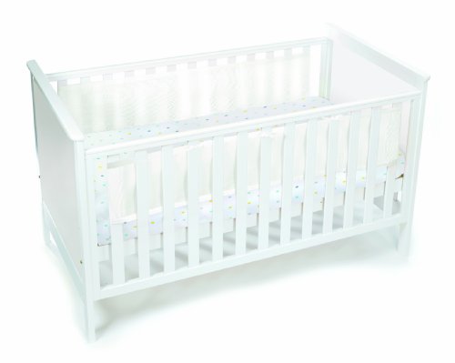 BreathableBaby 2 Sided Cot Mesh Liner (White Mist)