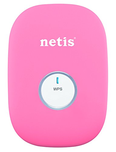 Netis System E1+ Network transmitter & receiver 10,100Mbit/s Rosa - Repetidor de red (Network transmitter & receiver, 10,100 Mbit/s, 10/100Base-T(X), IEEE 802.11b,IEEE 802.11g,IEEE 802.11n, 300 Mbit/s, 64-bit WEP,128-bit WEP,WPA-AES,WPA-PSK,WPA-TKIP,WPA2-PSK,WPA2-TKIP)