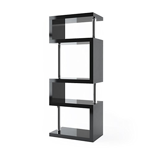 Cosmo 5 Tier Bookcase/Display Unit (Black)
