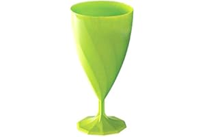 ADISERVE 6 Verres à Eau Plastique réutilisable 20 cl Vert anis