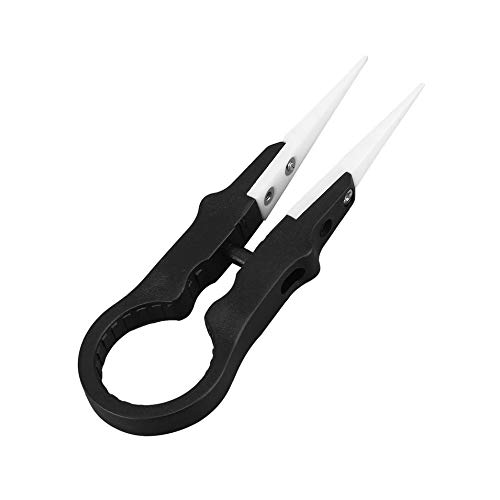 Multifonctionnel Portable Vaper Vaper Haute Résistance En Céramique Tête D'isolation Pince À Épiler Pinces Mini Outil À Main - Noir
