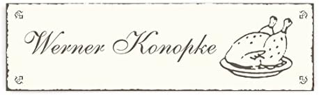 Doorplate Name Roast Chicken "with Pers Name Snack Bar Restaurant Broiler Grill