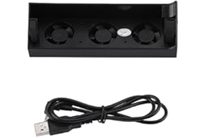 Zerone DC 5V Slim Lüfter Tragbar 3 Cool-Breeze-Lüfter Externer USB Kühlerständer für 4-Laptop-Computer