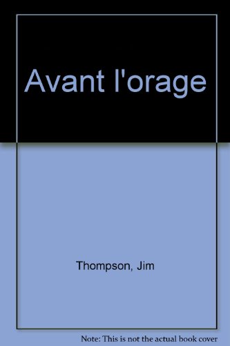 couverture de : Avant l'orage
