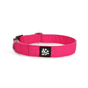 Dear Pet Classic Pink Dog Collar for Small, Medium and Large Dogs (Suitable for All Breeds and All Lifestages) (Medium)