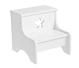 Kids Concept Tritt 2-stufig Star weiß Holz, matt lackiert Kinderhocker