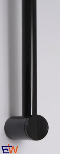 tecuro Brausestange Wandstange – schwarz (RAL 9005) – 960 mm – mit variabler Wandkonsole - 2