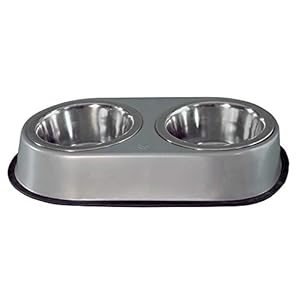 Arquivet 8435117804760 – Comedero INOX Doble 2 x 0,75l
