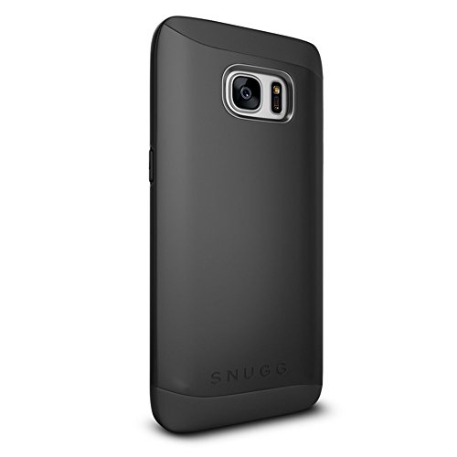 Snugg Funda Galaxy S7 Edge  Samsung Galaxy S7 Edge Case Slim Carcasa de Doble Capa  Infinity Series  Revestimiento con Protecci  n Anti-Golpes - Negro