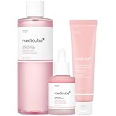 medicube PDRN Set for Radiant Skin and Glow Pink: PDRN Pink Toner, Serum, Cream