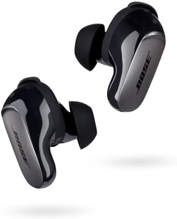 Bose QuietComfort Ultra Earbuds Auricolari con Cancellazione Attiva del Rumore e Suono Immersivo, Earbuds Bluetooth Noise Cancelling, Nero