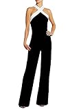 Monos De Vestir Mujer Fiesta Largos Elegantes Sin Mangas Hombro Descubierto Slim Fit Pantalones Anchos Hippie Moda Vestir Verano Jumpsuit Mono Largo