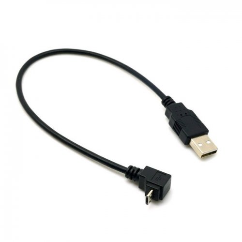 Chenyang 2St USB 2.0 Kabel männlich, Micro-USB-Up & Down Winkel 90 Grad für Handy-Tablet - 4