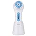 KINGDOMCARES Ultrasonic Facial Cleansing Brush Sonic Cleansing System Electric Face Skin Cleanser Exfoliator Appliance Makeup Blackhead Remover Microdermabrasion Rechargeable Waterproof face Brush Massager with 3 Speeds 2 Brush Heads Blue