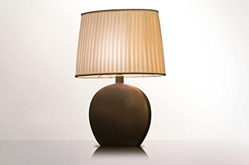 Table Lamp in Tuscan Ceramics and Handmade lampshade, Bedroom Decor made in italy, Design Nightlight Shade, LIVING ROOM LIGHTING