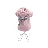 CARACTERÍSTICAS: Durable lavar en la lavadora de ropa de la chaqueta de invierno para perros pequeños animales domésticos. Moda, perro vendimia cálido abrigo retro con diseño del agujero, bien en detalle, ligero, a prueba de viento