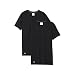 Produktbild Lacoste Herren T-Shirt Unterhemden Rundausschnitt 148321 im 2er Pack (schwarz/schwarz, S)