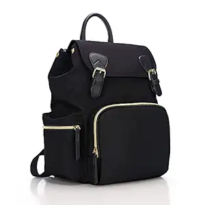 VISMIINTREND Stylish Women Convertible Diaper Bag Backpack | Multifunctional | Baby Travel Bag | Backpack for Newborns babies | Toddler Kids daypack | Girls Backpack | Waterproof | Large Capacity | Black