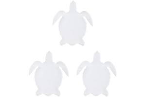 SEWACC 3 Pièces Tortue Forme Plateau Moule Silicone Époxy Dessous de Verre Moule Résine Bricolage Coulée Plaque Moule Artisanat Moule pour Plateau de Fruits Conseil Porte- Bijoux