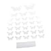 Produktbild Gazechimp 3D Spiegel Wandaufkleber Wandtatoo, Wohnzimmer Deko - 30× Schmetterling-Silber