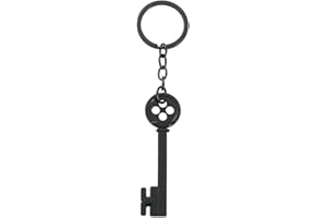 VNEWSCHI Horror Anime Film Movie Movie Coraline Black Keys Keyring Pendants Ghost Mother Keychain Retro Cosplay Costume DIY Jewelry Gift Bag Car Wallet Pendant Decor