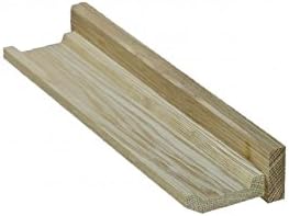 Creamore Mill Made in England Solid Oak Floating Picture Ledge Shelf, Small