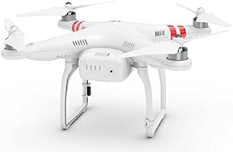 DJI DJIP2 Dr&ocirc;ne Quadricopt&egrave;re radiocommand&eacute; Phantom 2 UAV Compatible avec GoPro Hero2/3/3+/4 et Cam&eacute;ra Action (Support non inclus) - Blanc