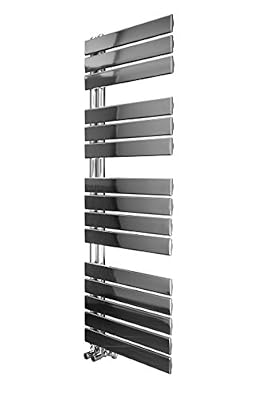 WarmeHaus Sèche-serviettes radiateur plat design eau chaude 585 Watts 1380 x 500 Chrome - Salle de bains