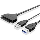 MeshTech USB 3.0 to 2.5" SATA III Hard Drive Adapter Cable - SATA to USB 3.0 Converter for SSD/HDD