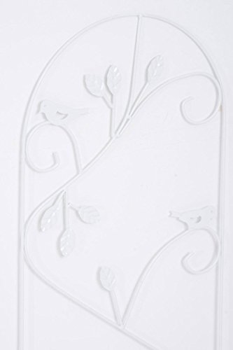 CLP massives Pflanzen Rankgitter BIRD aus Metall, Größe ca. 120 x 40 cm, FARBWAHL weiß - 3