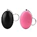 Produktbild Persönlicher Alarm, WAYJOY 120 dB Notrufalarm SOS Anti-Diebstahl Alarm Keychain Laute Sicherheit Self Defense Electronic Deviceas Tasche Dekoration für ältere Kinder Frauen Adventurer Night Arbeitskräfte (Schwarz+Rot)