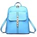 Produktbild Rucksäcke Frauen Rucksack Schultaschen Studenten Rucksack Damen Damen Reisetaschen Leder Paket, Sky Blue